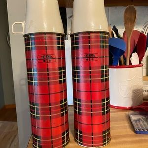 Vintage 1964 Thermos Set- Set of 2
Still in great condition, very cool item!